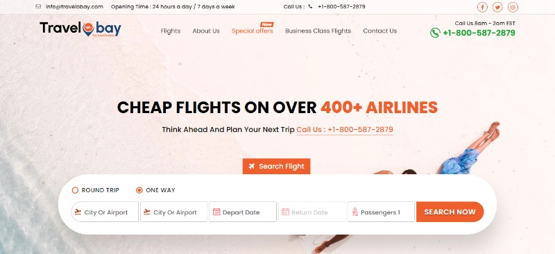 Find Cheap Air Tickets for Business & Flight Ticket Booking - Travelobay in  listed under Services - Travel Agents