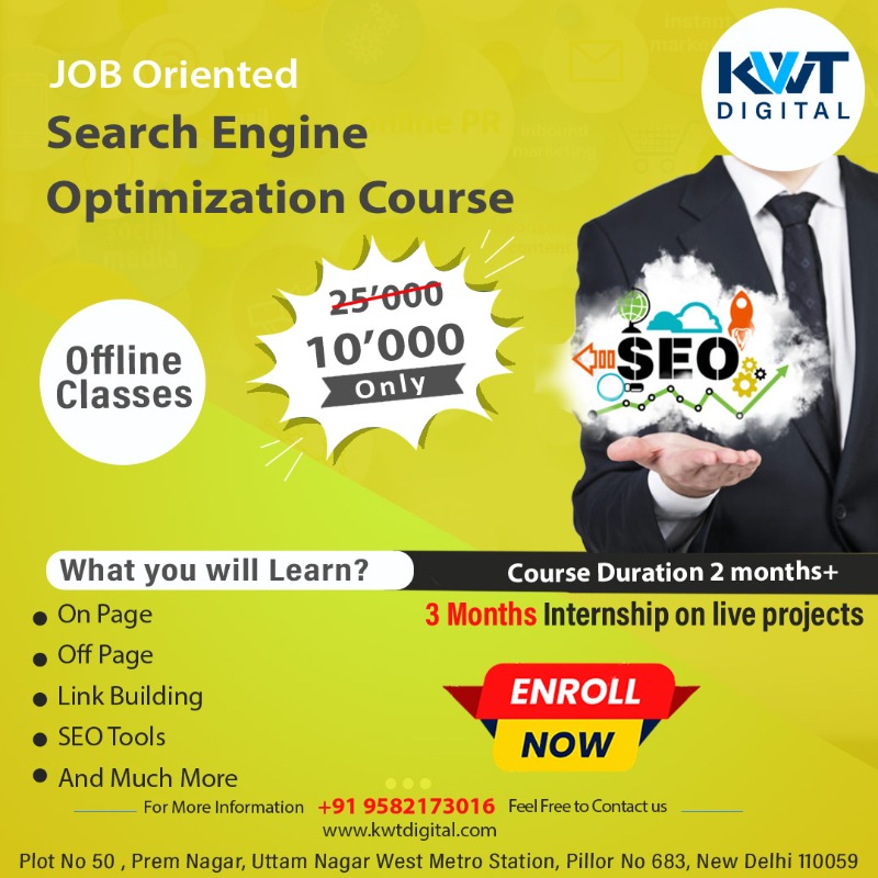 SEO Course from Training Institute in Uttam Nagar in  listed under Education - Training Centers