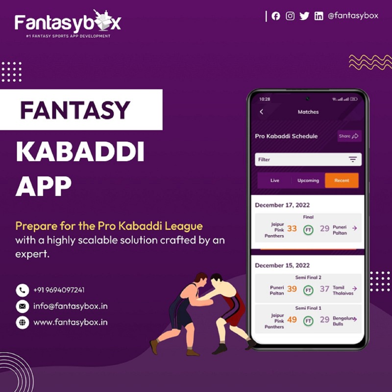 Best Fantasy Kabaddi App Development Services