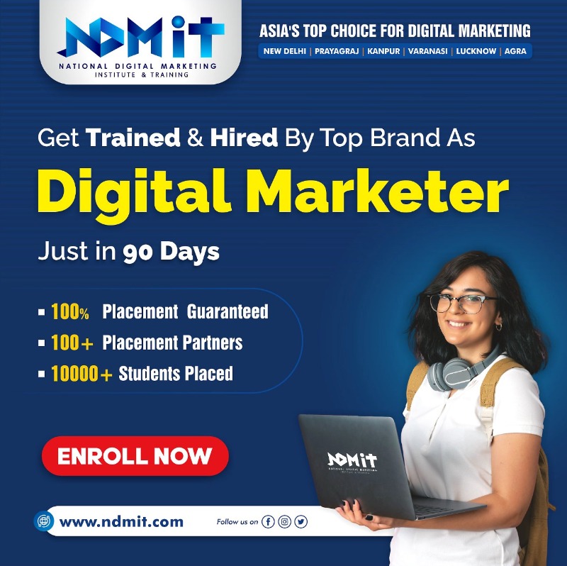 NDMIT - BEST DIGITAL MARKETING INSTITUTE IN AGRA in  listed under Education - Coaching / Tuitions