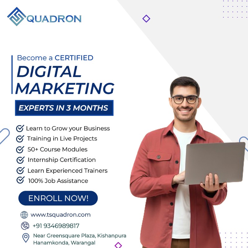 Digital Marketing Training in warangal in  listed under Education - Training Centers