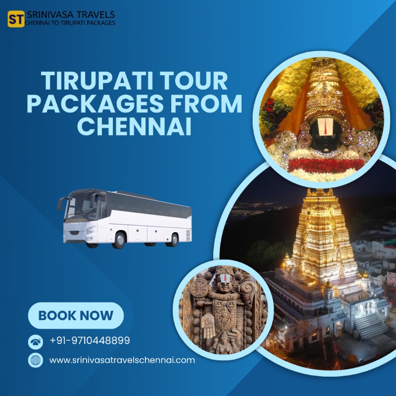 Tirupati Tour Packages from Chennai - Srinivasa Travels in  listed under Services - Vacation / Tour Packages