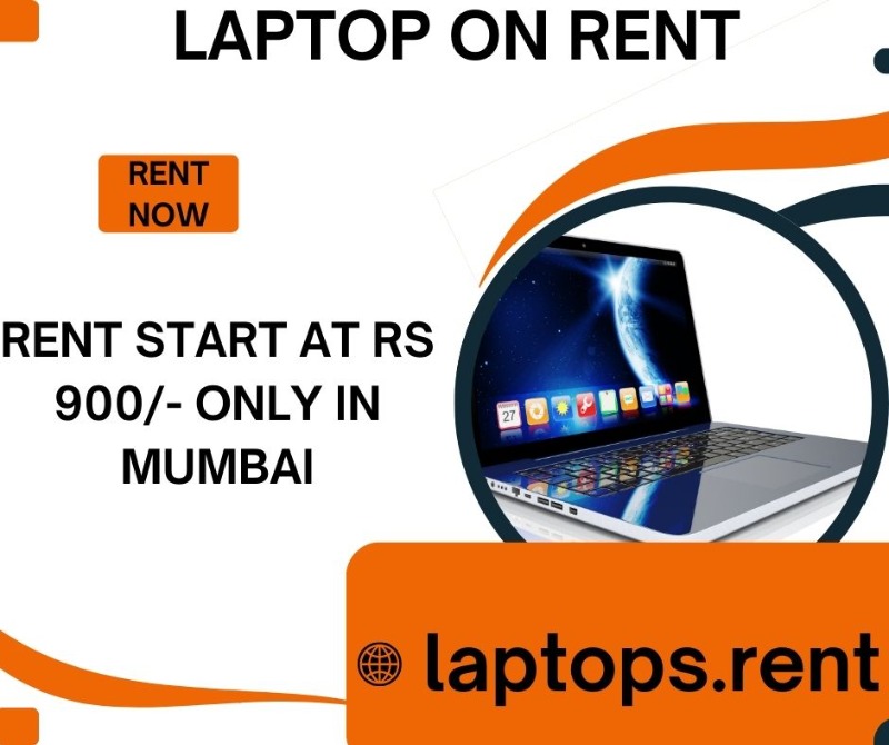 laptop on rent at Rs 900/- only in mumbai in  listed under Services - Other