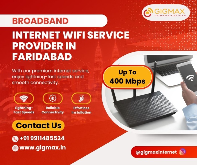 Best Broadband Internet WiFi Service Provider in Faridabad in  listed under Services - Other