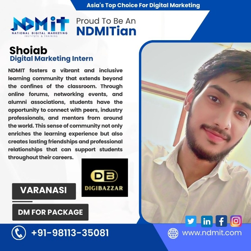 NDMIT Varanasi – Best Data Science Training Institute with Industry Experts & Certification in  listed under Education - Career Counselling