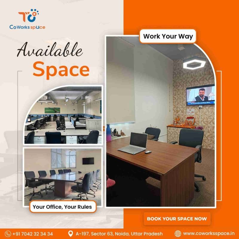 Custom Coworking Office in Noida Sector 63 | Flexible Workspaces by TC CoWorks in  listed under Real Estate - Office for Rent / Lease