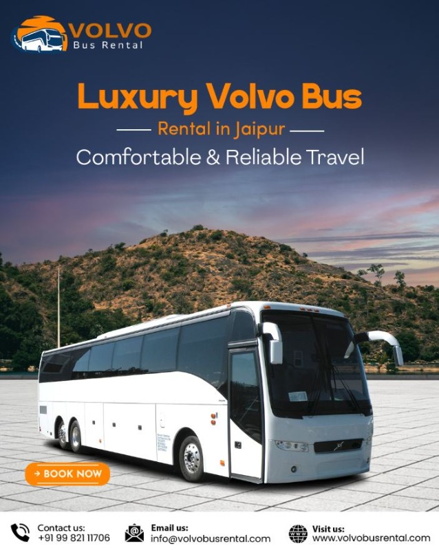 Book 45 Seater Volvo Bus in Jaipur for Group Travel in  listed under Services - Travel Agents